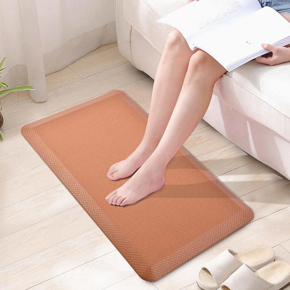 Lacyie 20"x32" Anti-Fatigue Comfort Mat, Cushioned Comfort Floor Mats for Kitchen, Office (Brown)... | Walmart (US)