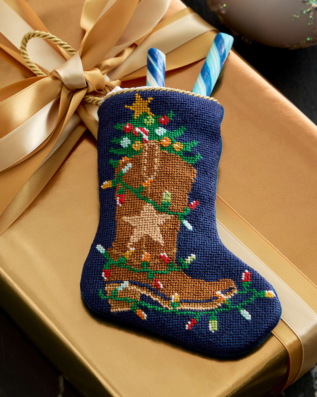 The Mickey" Mini Bauble Stocking | Horchow