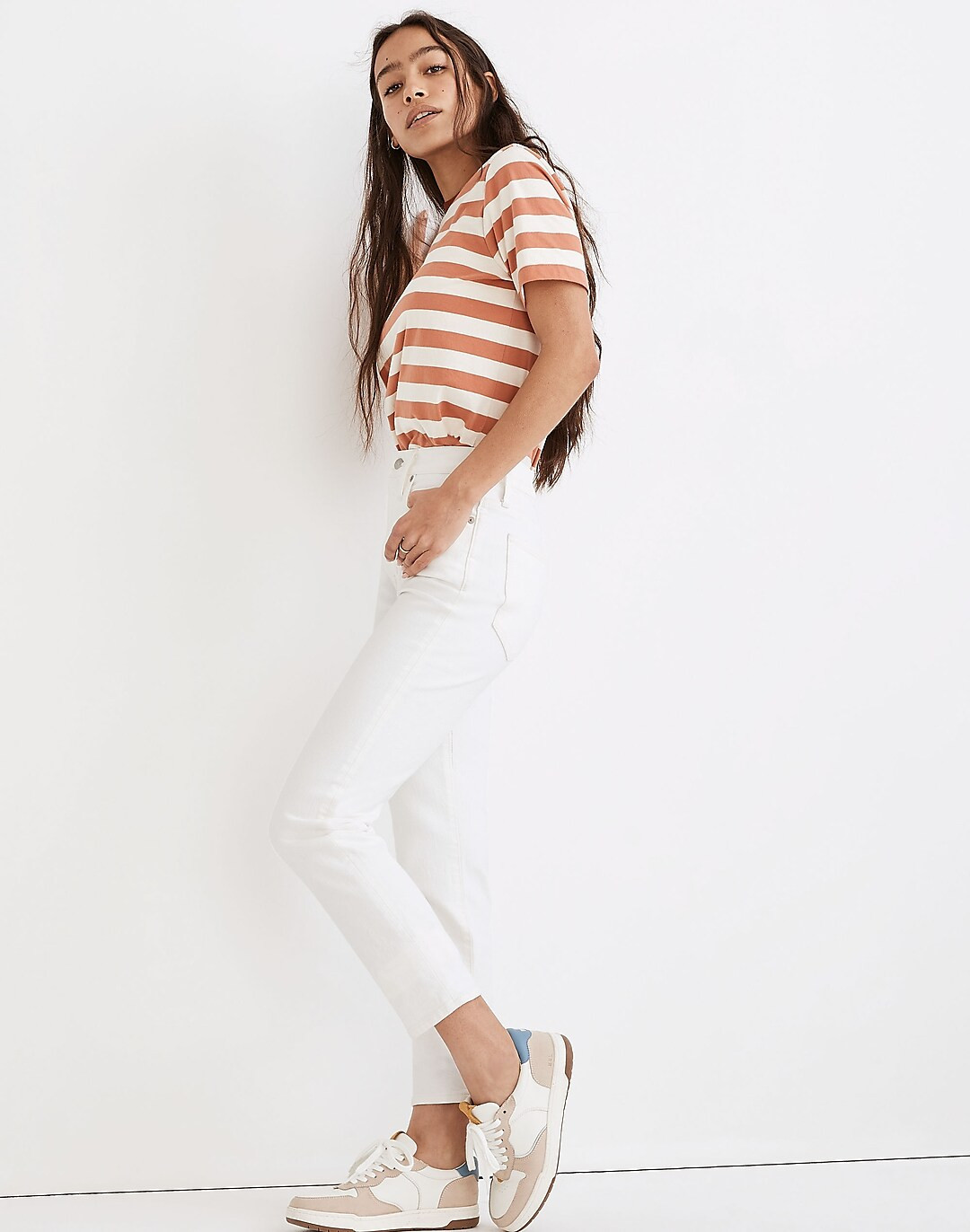 The Curvy Perfect Vintage Jean in Tile White | Madewell