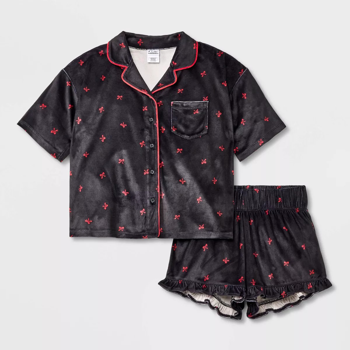 Girls' Short Sleeve Button-Up Pajama Set - art class™ | Target