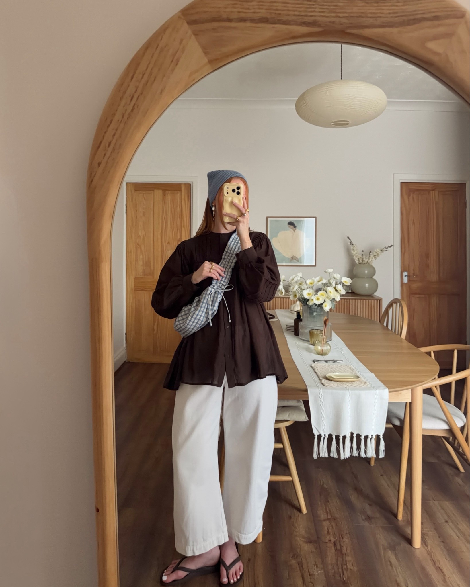Brown Blouse, White Jeans, Autumn Style, ASOS Bag, Scrunch Bag

#LTKeurope #LTKuk #LTKautumn