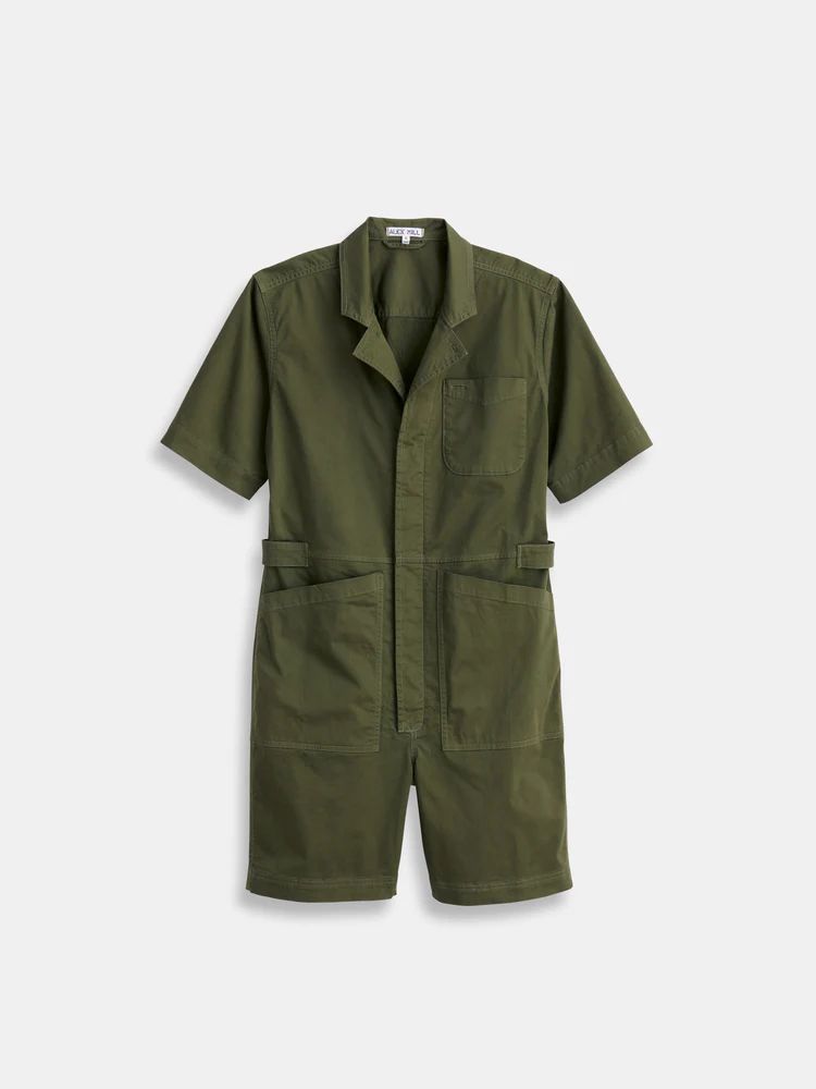 Standard Short Jumpsuit in Cotton Twill | Alex Mill