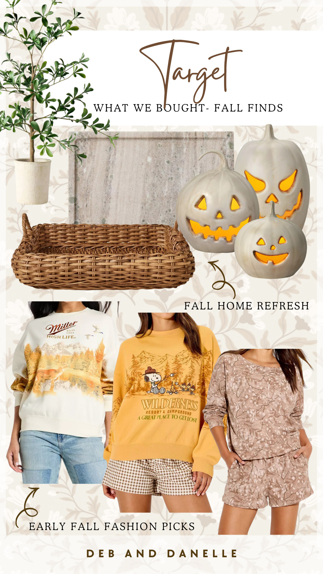 I got a small haul from Target including some new home and fashion pieces to slowly transition into Fall.  

 #LTKSeasonal #LTKHome #LTKMidsize