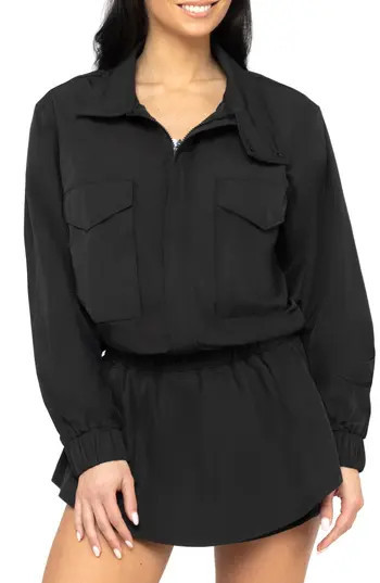 YOGALICIOUS Radiant Commuter Crop Jacket in Black at Nordstrom Rack, Size Large | Nordstrom Rack