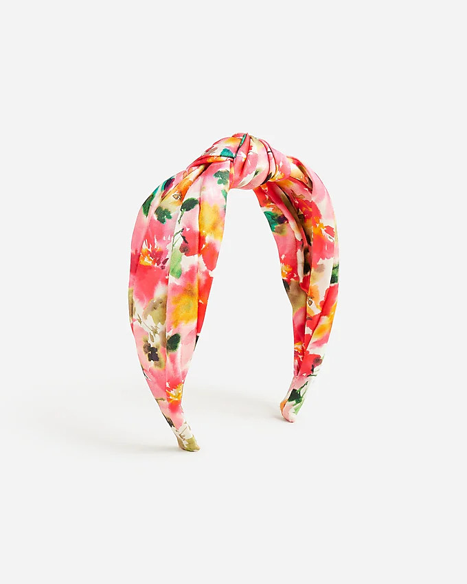 Printed knot headband | J. Crew US