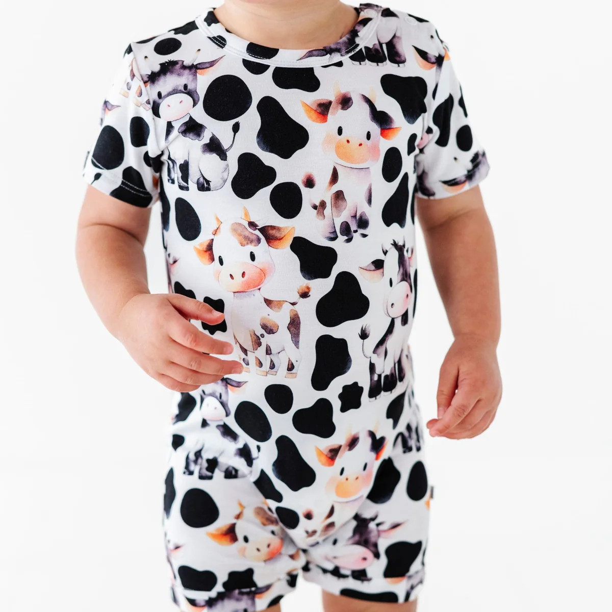 In a Good Moo-D Shortie Romper | Bums & Roses
