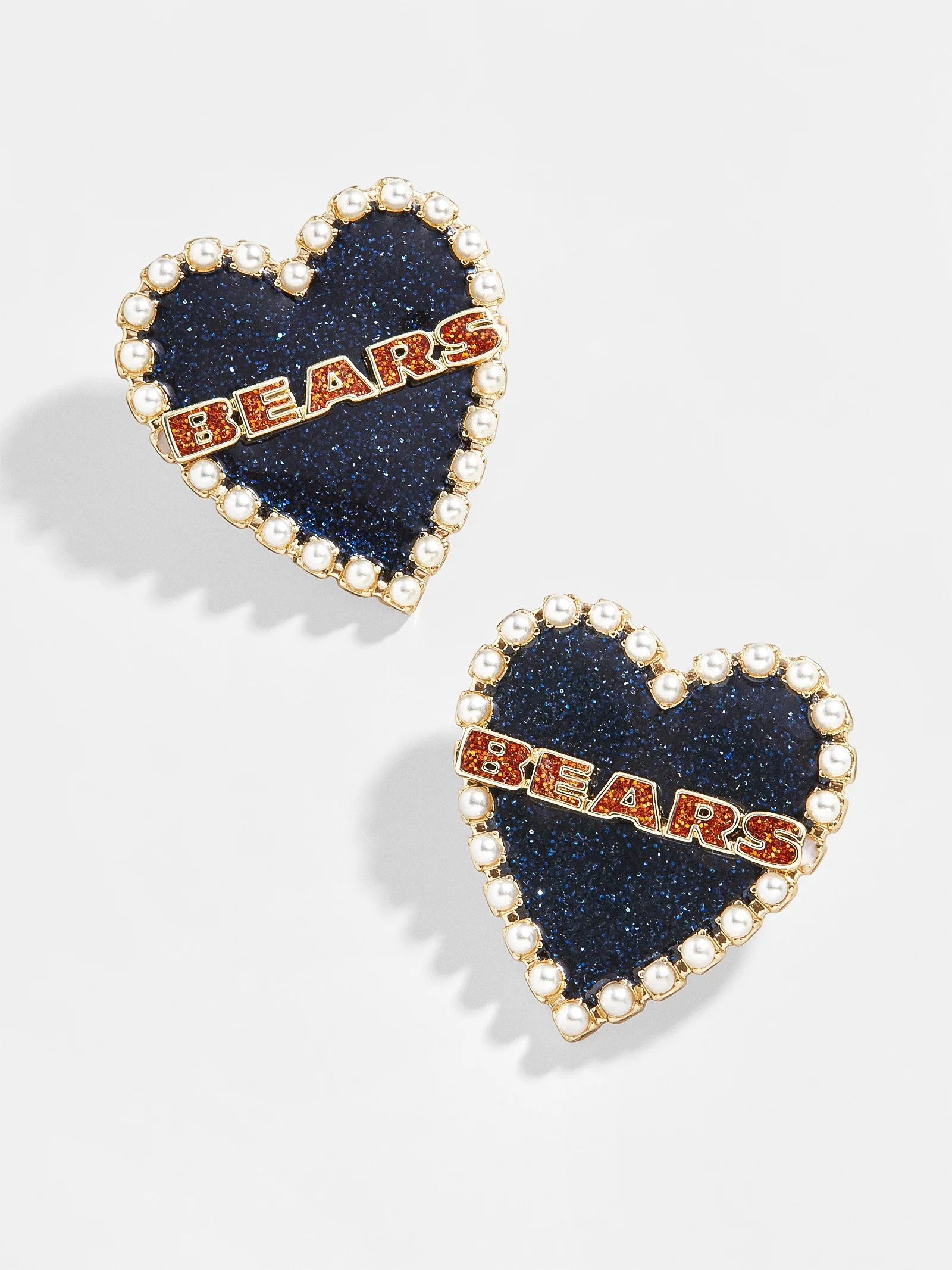 Chicago Bears NFL Statement Stud Earrings - Chicago Bears | BaubleBar (US)