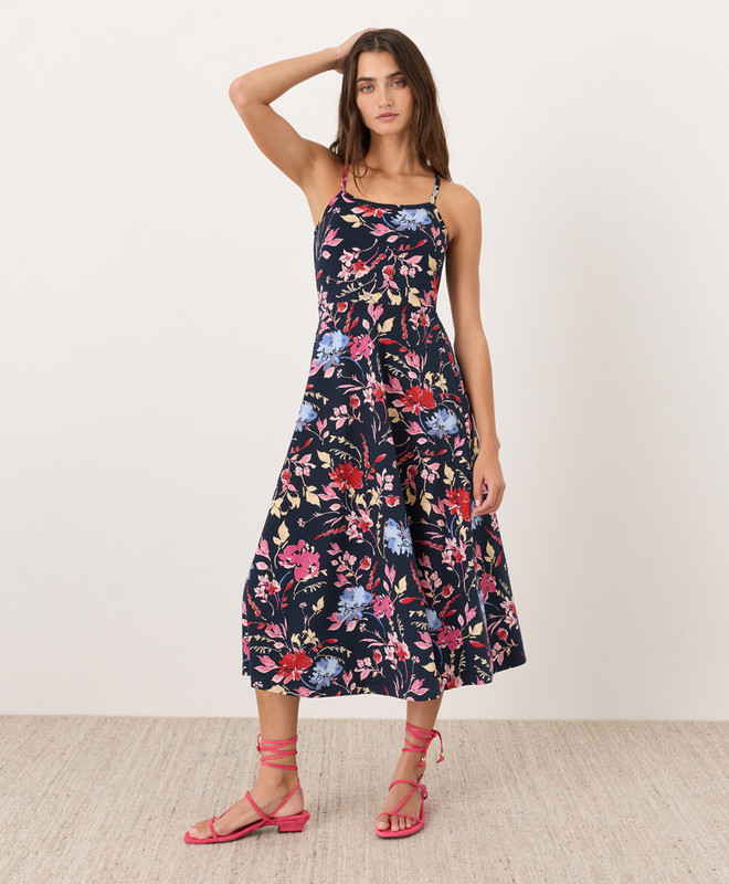 Women’s Fit & Flare Midi Dress made with Organic Cotton | Pact | Pact Apparel