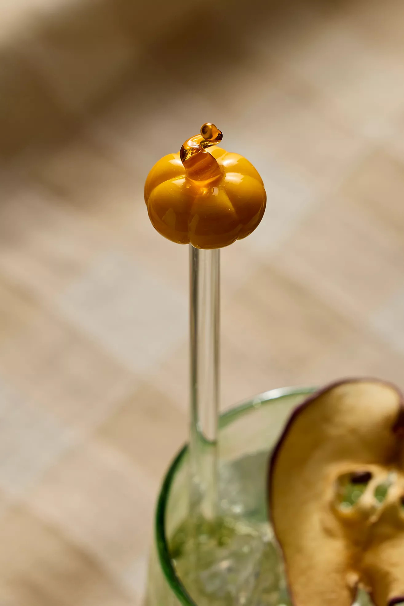 Heirloom Pumpkin Drink Stirrers, Set of 4 | Anthropologie (US)