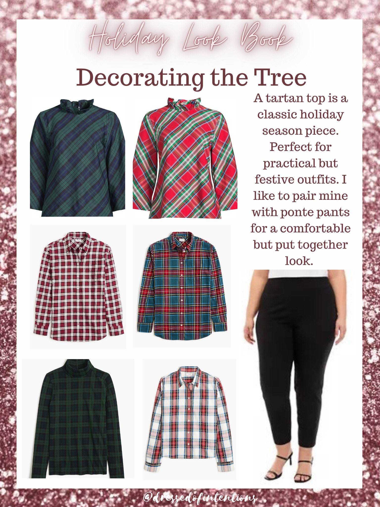 A tartan top is a classic holiday season piece. Perfect for practical but festive outfits. I like to pair mine with ponte pants for a comfortable but put together look. 

#LTKHoliday #LTKPlusSize #LTKSeasonal
