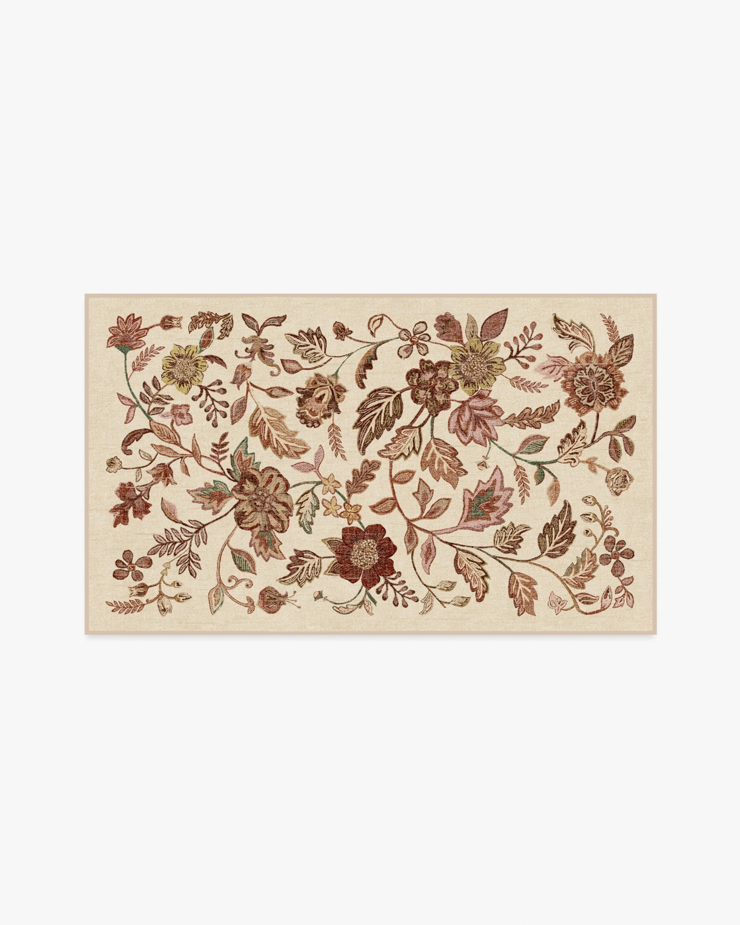 Anonna Burgundy Multicolor Flatwoven Rug | Ruggable