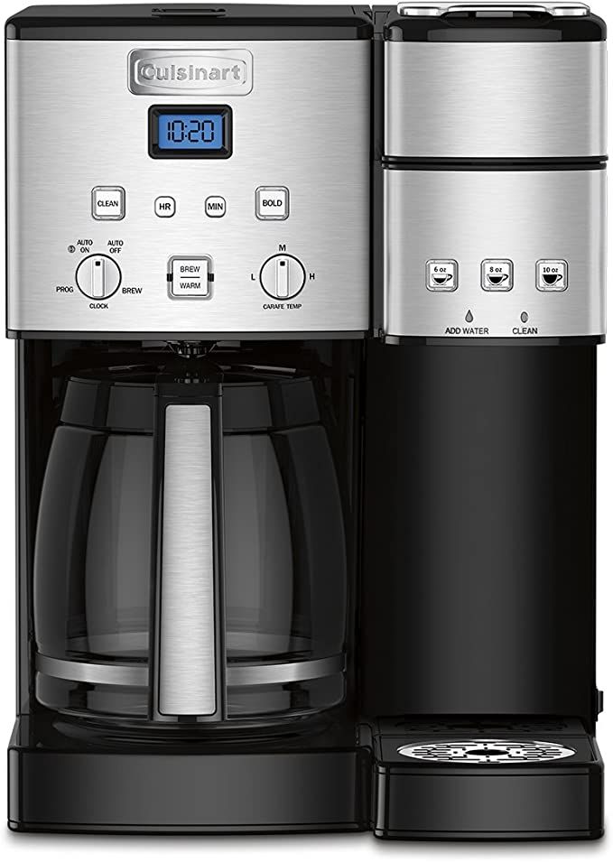 Cuisinart SS-15P1 Coffeemaker and Single-Serve Brewer Coffee Center, 12-Cup Glass, Stainless Stee... | Amazon (US)