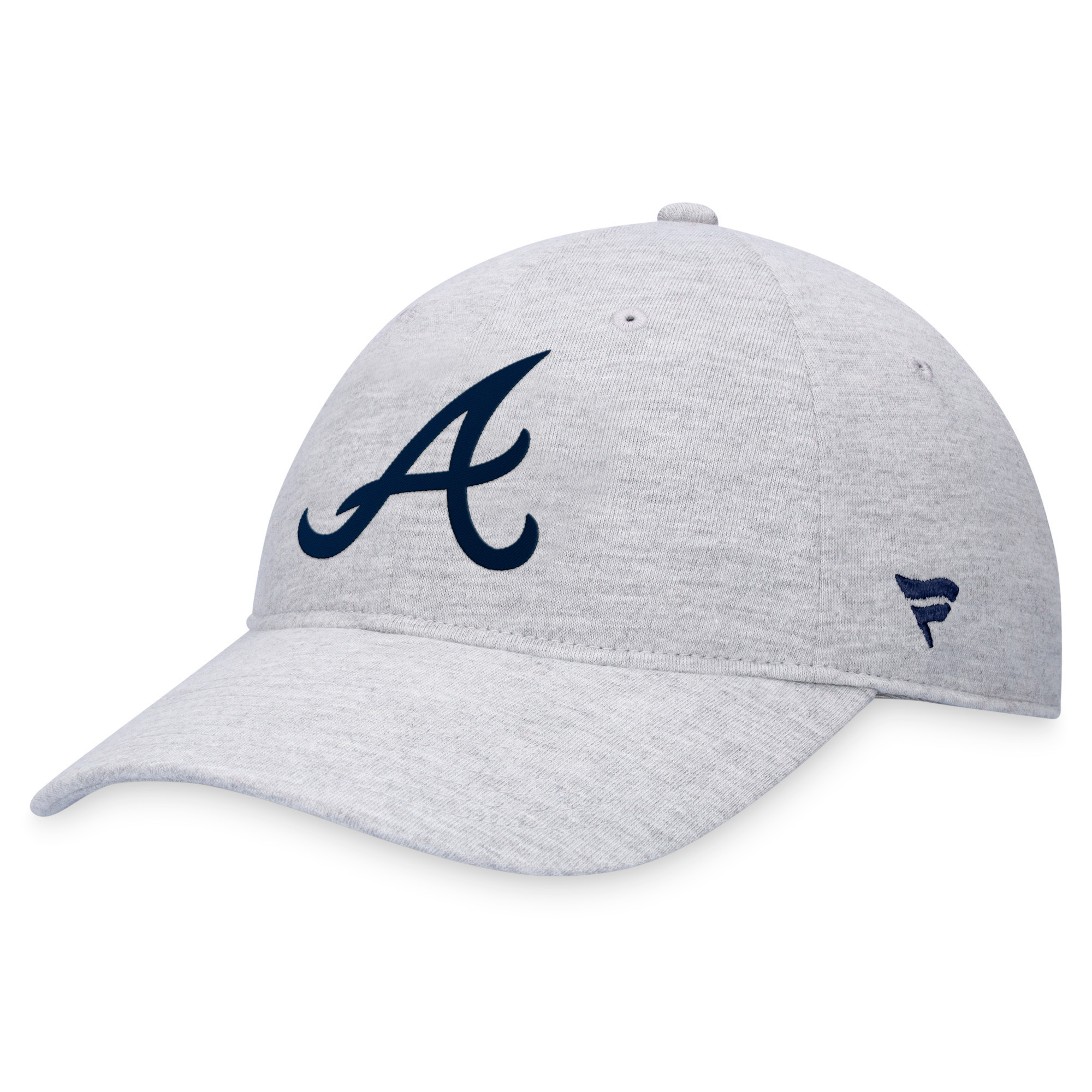 Men's Fanatics Gray Atlanta Braves Logo Adjustable Hat | Fanatics