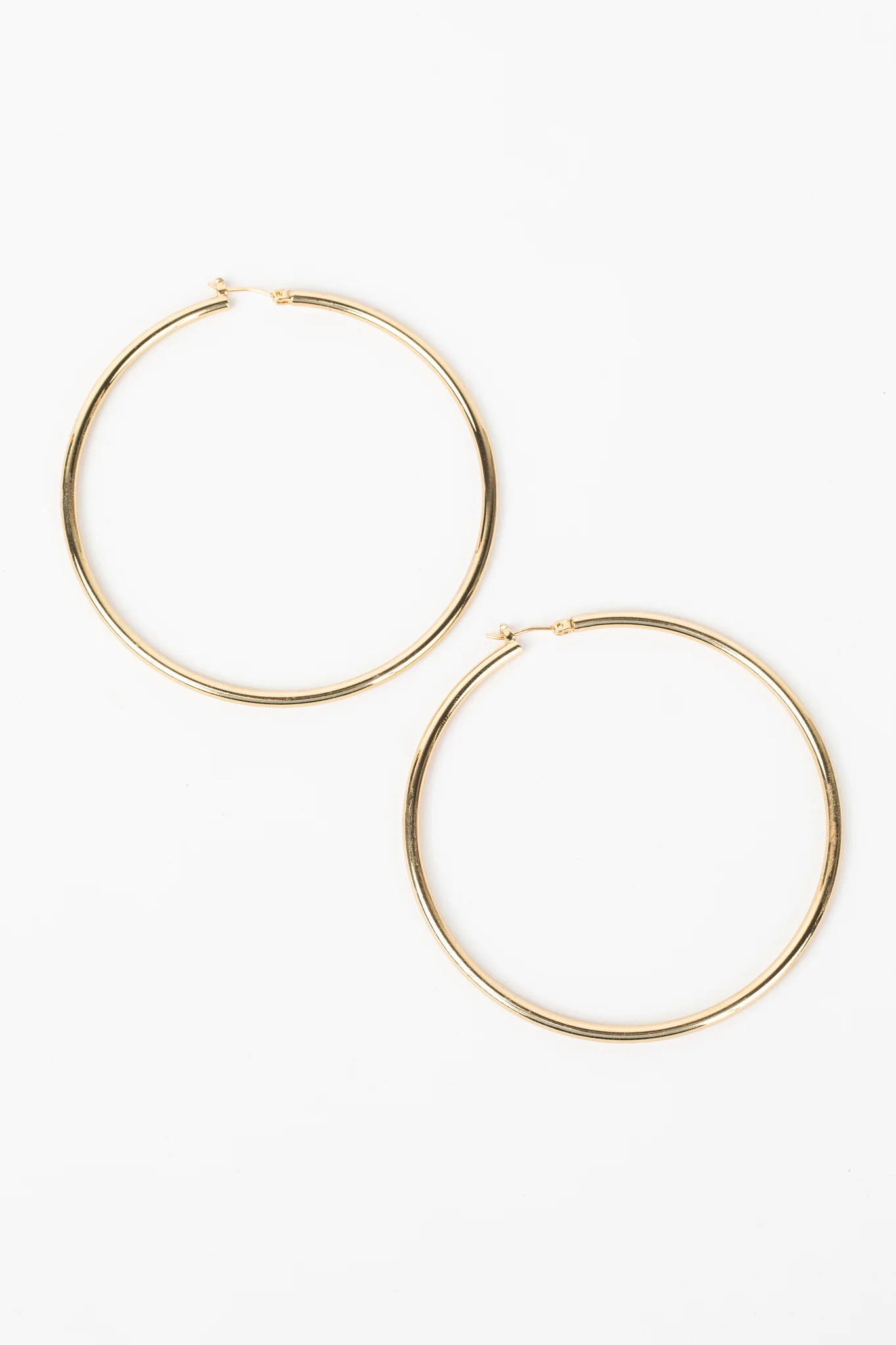 Denise Hoop Earrings 2.5" Diameter | Avara