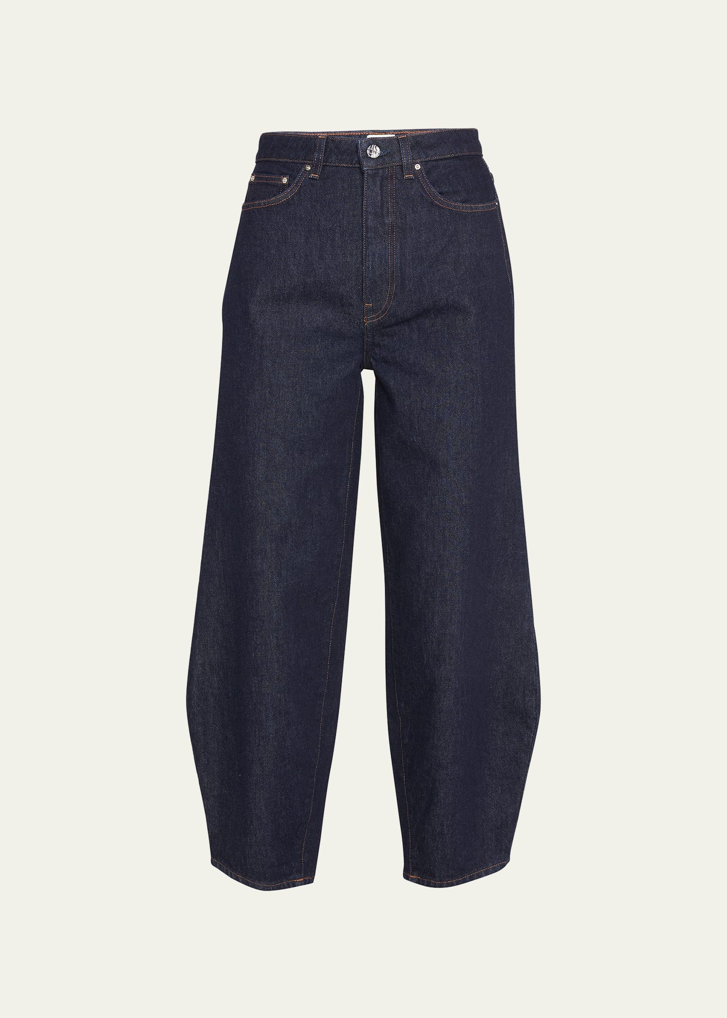 Toteme Barrel-Leg Denim Pants | Bergdorf Goodman