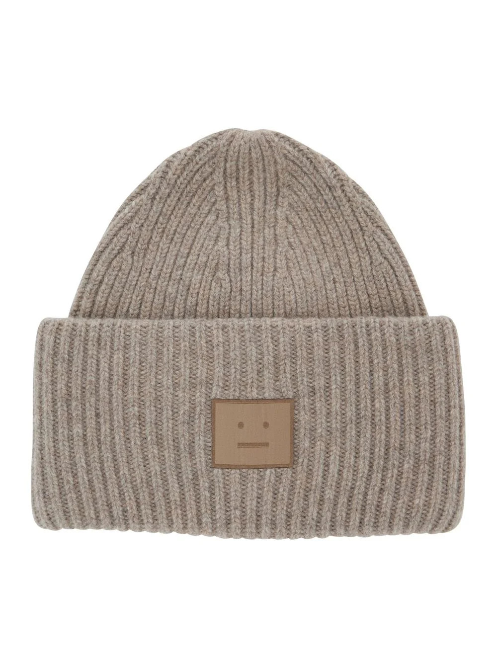 Acne Studios Face Patch Ribbed Beanie | Cettire Global