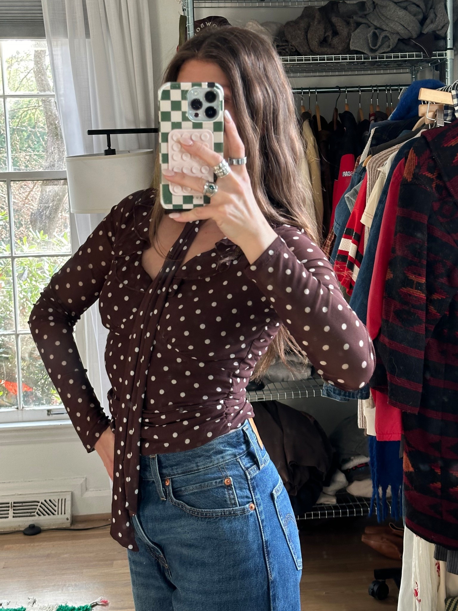 wearing a size small in shirt 
#buckle 

#LTKSeasonal #LTKPetite #LTKootd