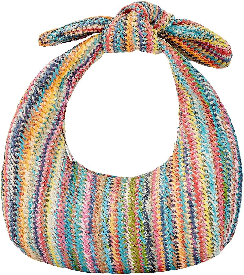 BRYCTSISEN Women Straw Beach Clutch Purse Handbag Summer Elegant Vacation Style Shoulder Bag Crossbody Bag | Amazon (US)