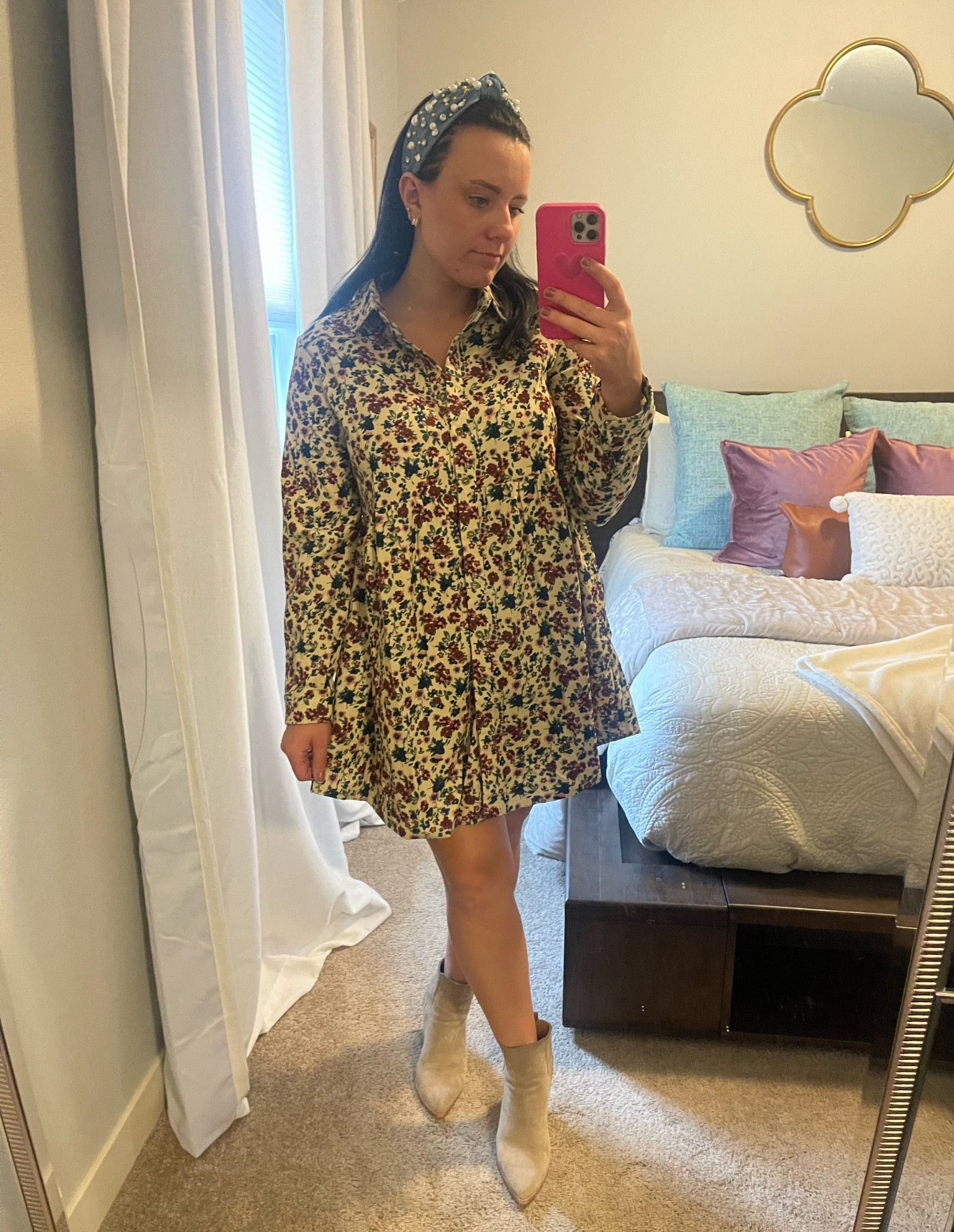 Corduroy women’s mini dress and Marc fisher booties! 

#LTKSeasonal #LTKfindsunder100 #LTKworkwear