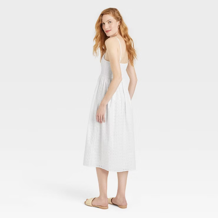 Women's Sleeveless Eyelet Sun Dress - A New Day™ | Target