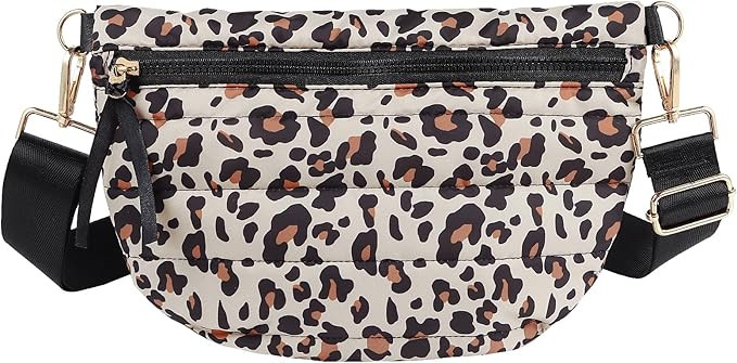 Quilted Puffer Belt Bag Puffy Sling Bag Fanny Pack Puffer Crossbody Bags Chest Belt Bum Waist Bag... | Amazon (US)