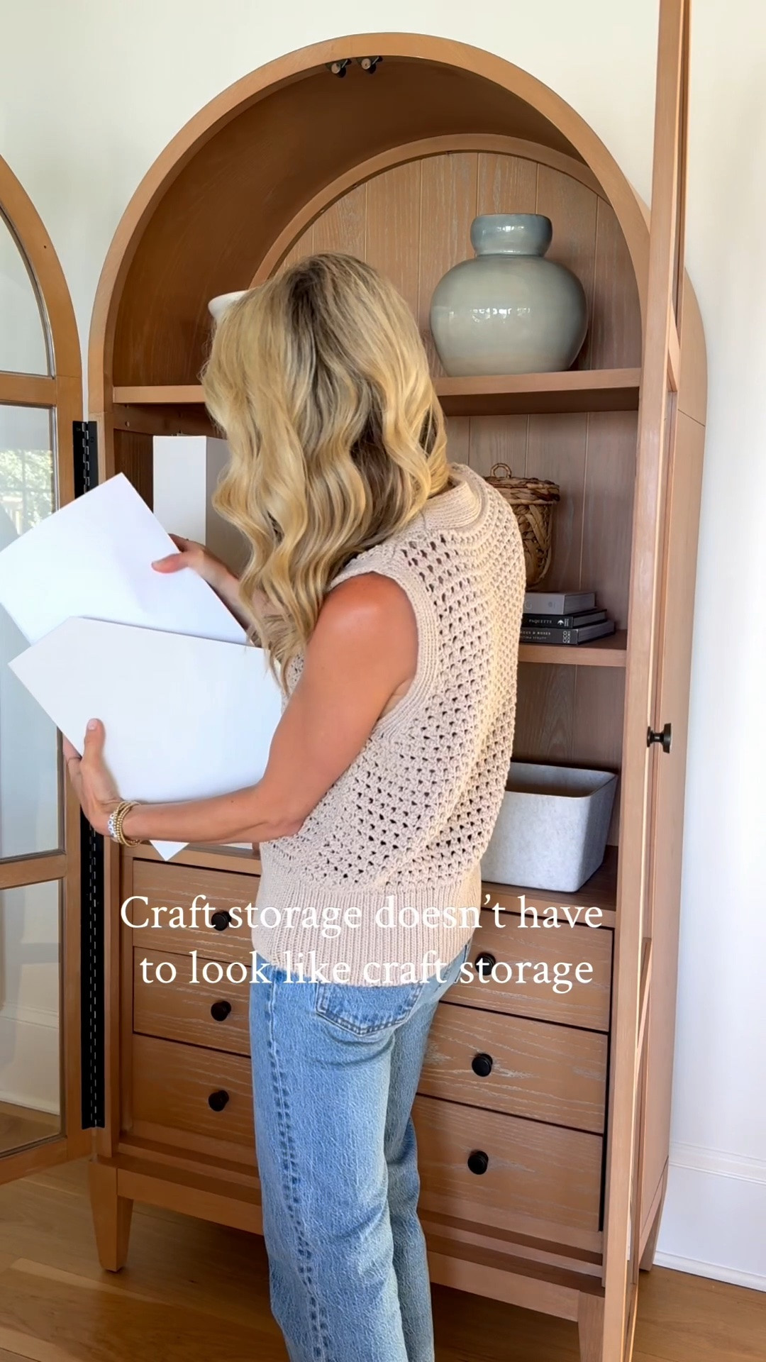 Your kids need a place for all their crafts. You still want your home to look good. Both can be true. 🤍

The drawers keep craft supplies organized and easy for the kids to access, while the open shelves can be styled to feel like part of your home.

Leave a 🤍 for everything we used here! 

#craftcloset #momhack #systems #homeorganization #craftorganization

#LTKmomlife