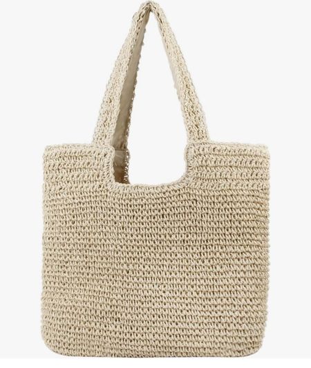 Straw lined beach tote perfect for a summer handbag or pack towels in for the beach

#LTKItBag #LTKFindsUnder50 #LTKGiftGuide