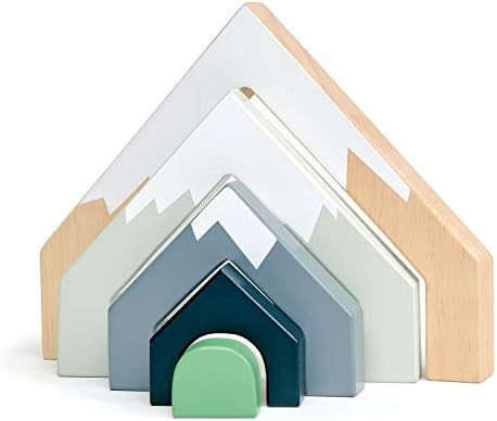 Tender Leaf Toys - Mountain Pass Stack - Stacking Train Tunnel Toy Set for Children - Develop Fin... | Amazon (US)