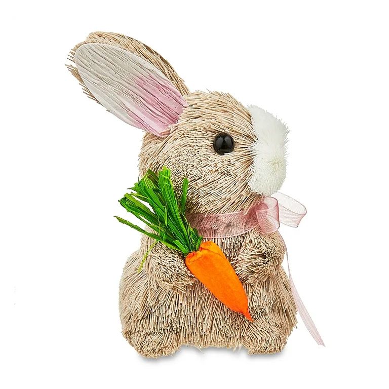 Easter Sitting Bunny with Carrot Tabletop Decoration, by Way To Celebrate | Walmart (US)