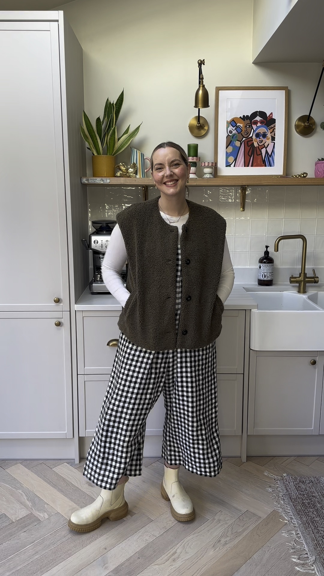 The perfect jumpsuit does exist 
Sorrel boots
Beyond Nine Savannah jumpsuit (size small)
ASOS top (size medium)
White Stuff Gilet (size medium)
Joules trench (size 12)
Ganni bag

#LTKwinter #LTKuk #LTKmidsize