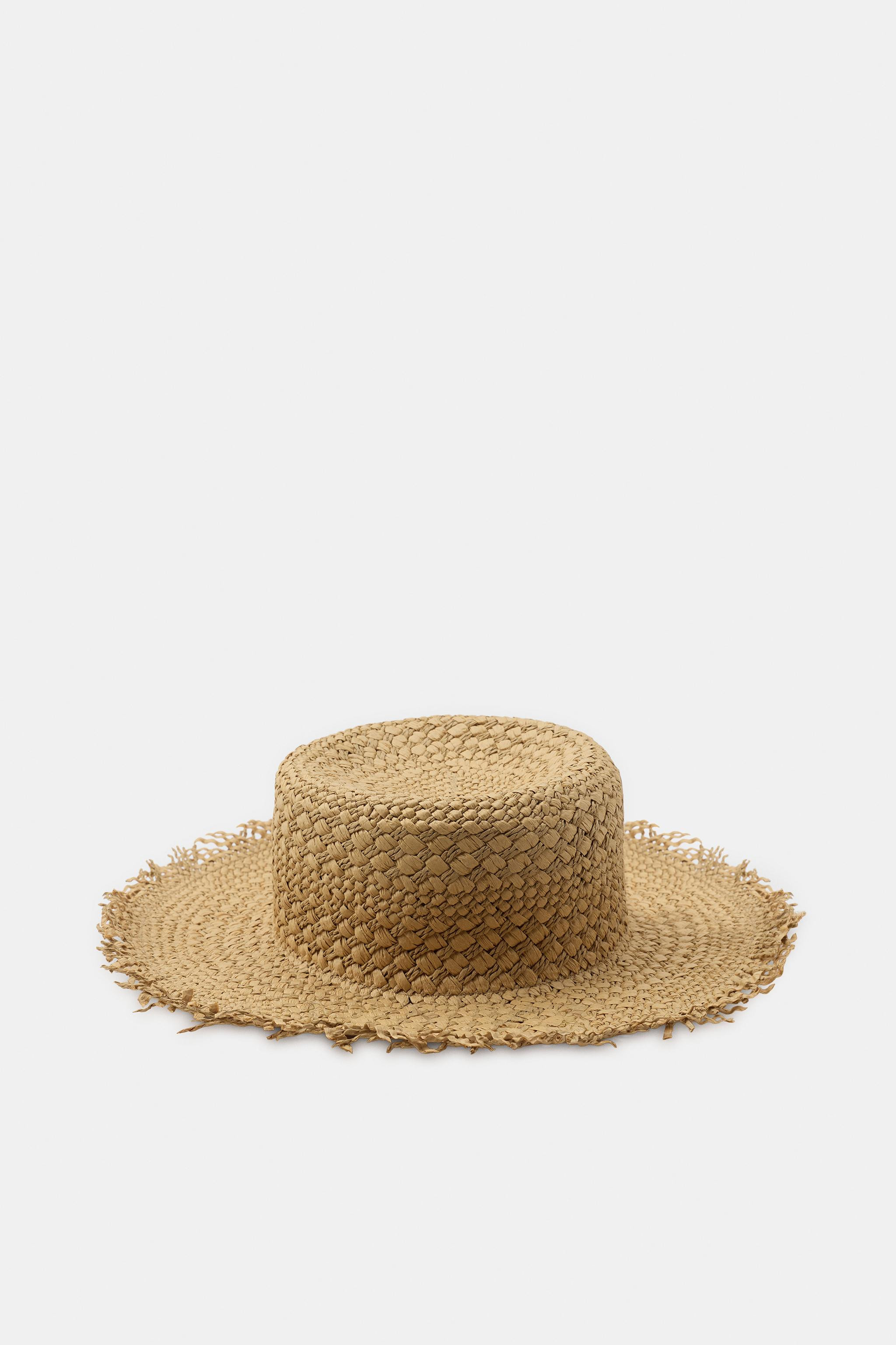 FRAYED WOVEN BUCKET HAT | Zara UK