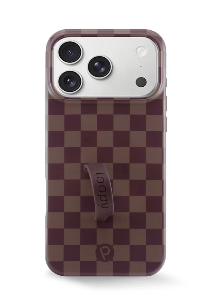 Loopy Cases - Cocoa Checkered | Loopy Cases