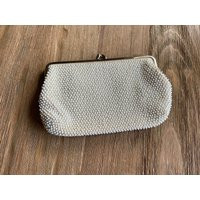 Vintage White Beaded Purse | Etsy (US)