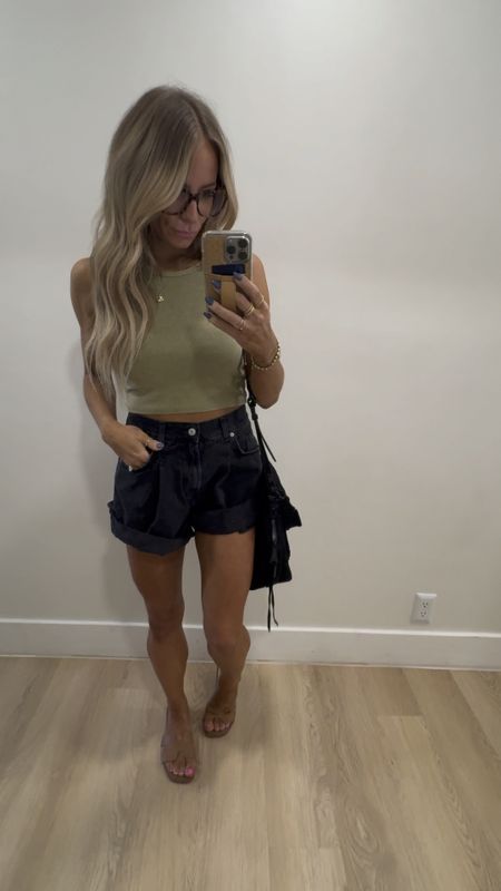 Shorts: XS
My tank is from a random boutique- I can’t find it online so I’m linking similar. 
Use code LOLA20 to shop my glasses.
Use code LOLAMARIE to shop my jewelry. 

#LTKSaleAlert #LTKStyleTip