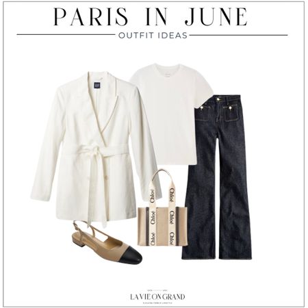 What To Pack For Paris In June
Travel Capsule 
Blazer
Denim 
Slingbacks 

#LTKstyletip #LTKover40 #LTKtravel