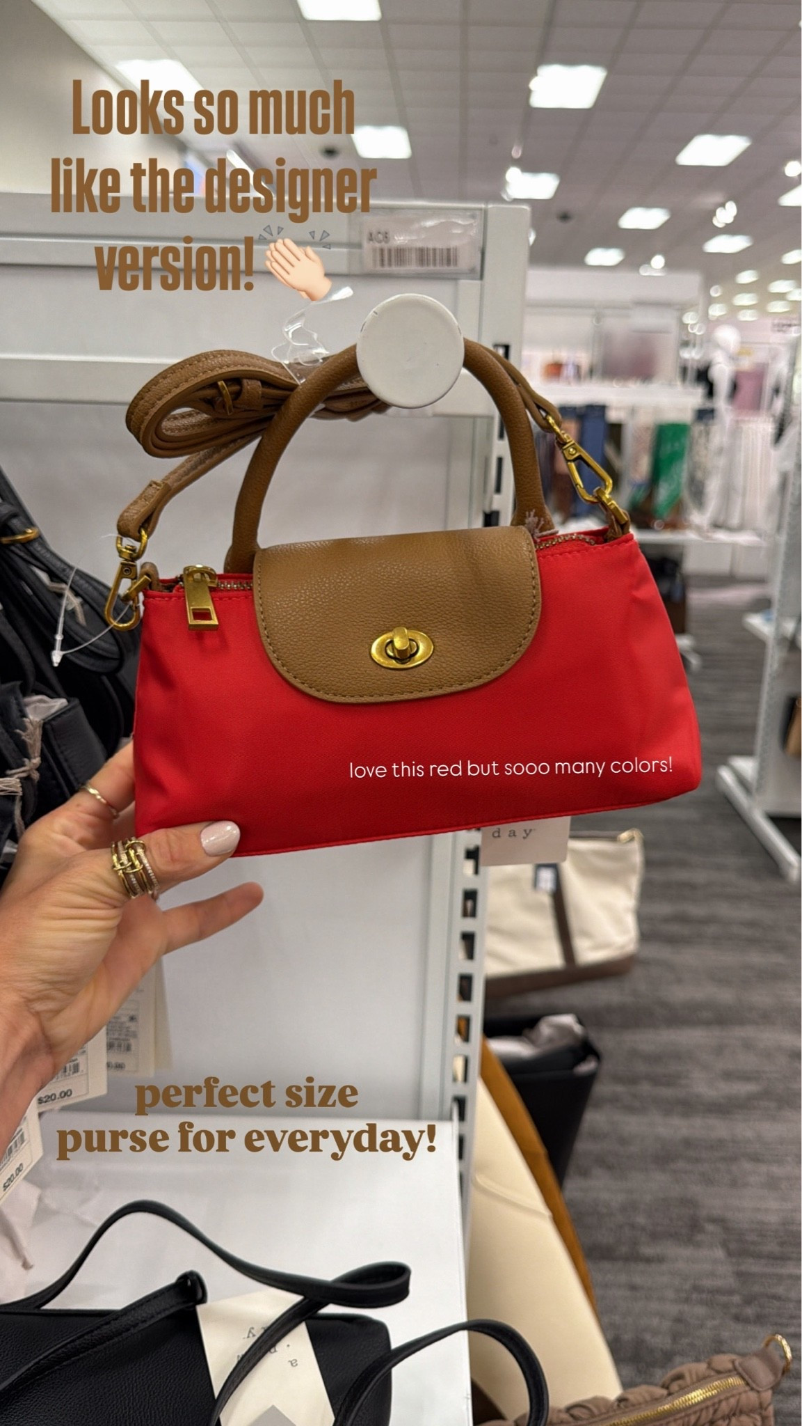 this bag looks SO much like the designer version 😍 and the price makes it even better! the perfect everyday size + comes in so many colors 

#TargetStyle #TargetFinds #TargetFashion #DesignerLookForLess #AffordableFashion #TargetDeals #LTKCreator