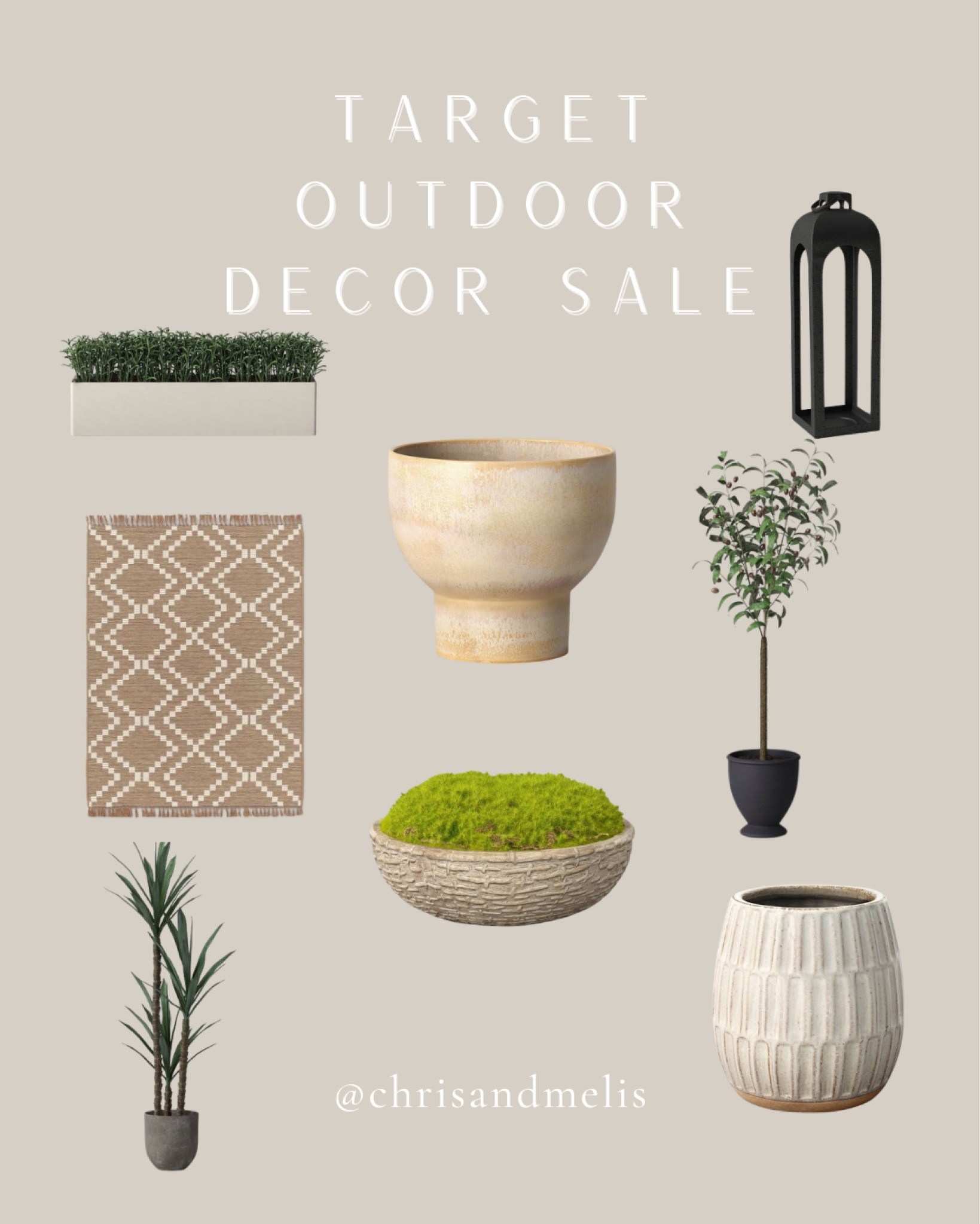 Target outdoor decor sale!

Planters, lantern, potted moss, olive tree, outdoor rug. 


#LTKunder50 #LTKhome #LTKsalealert