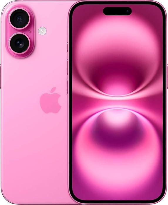 Apple iPhone 16, US Version, 128GB, Pink - Unlocked (Renewed) | Amazon (US)