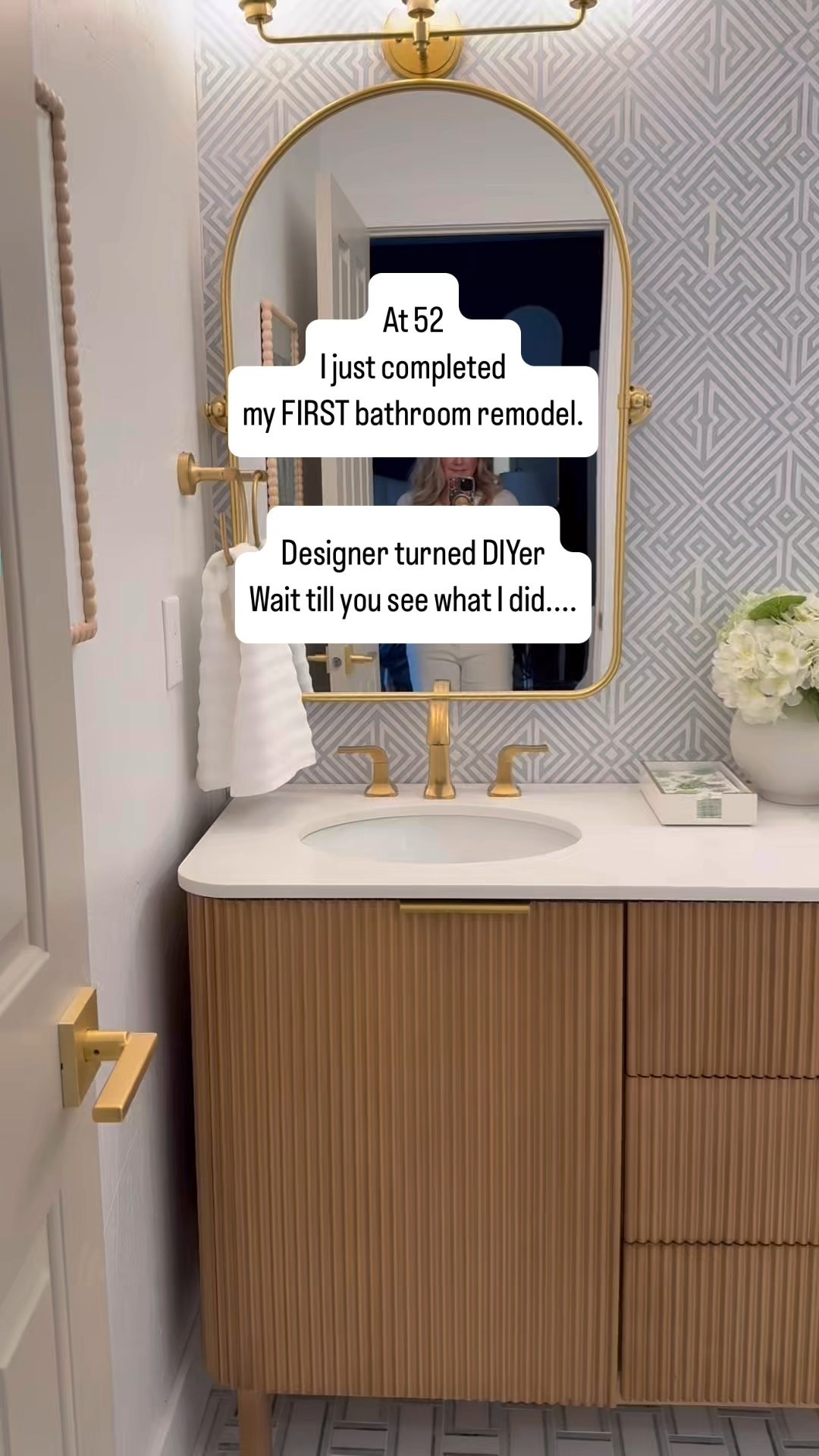 Just wrapped up my first full bathroom remodel at 52
I planned the design, did all the demo, and handled every detail—myself

Some materials were a splurge (I couldn’t resist the floor tile)
But by doing all the labor on my own, I saved thousands

If you’re dreaming of a beautiful home and love learning how to do it yourself
This is the place for you

Follow along for smart design, hidden storage ideas, and empowering DIY projects.