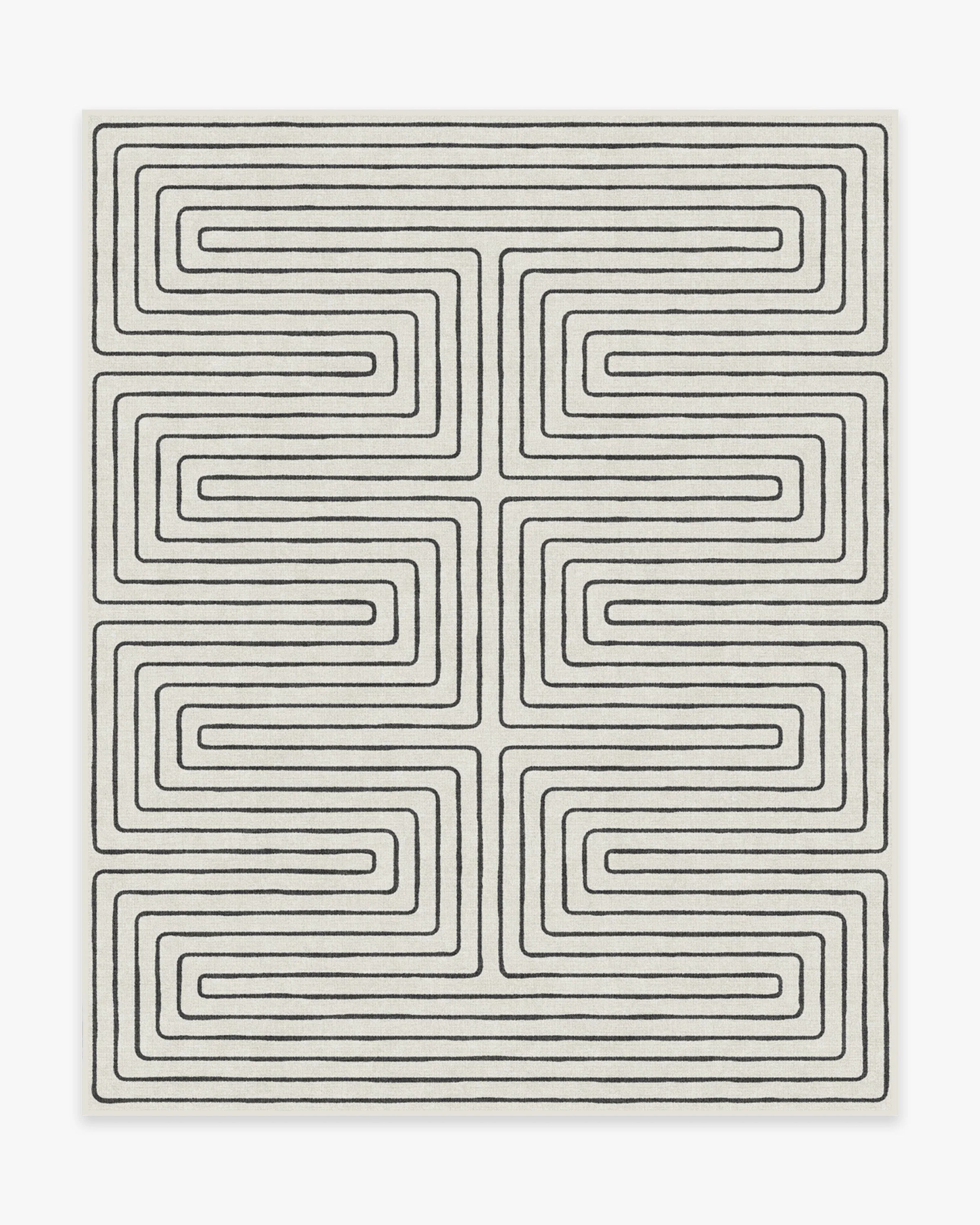 Jonathan Adler Labyrinth Black & Ivory Tufted Rug | Ruggable | Ruggable