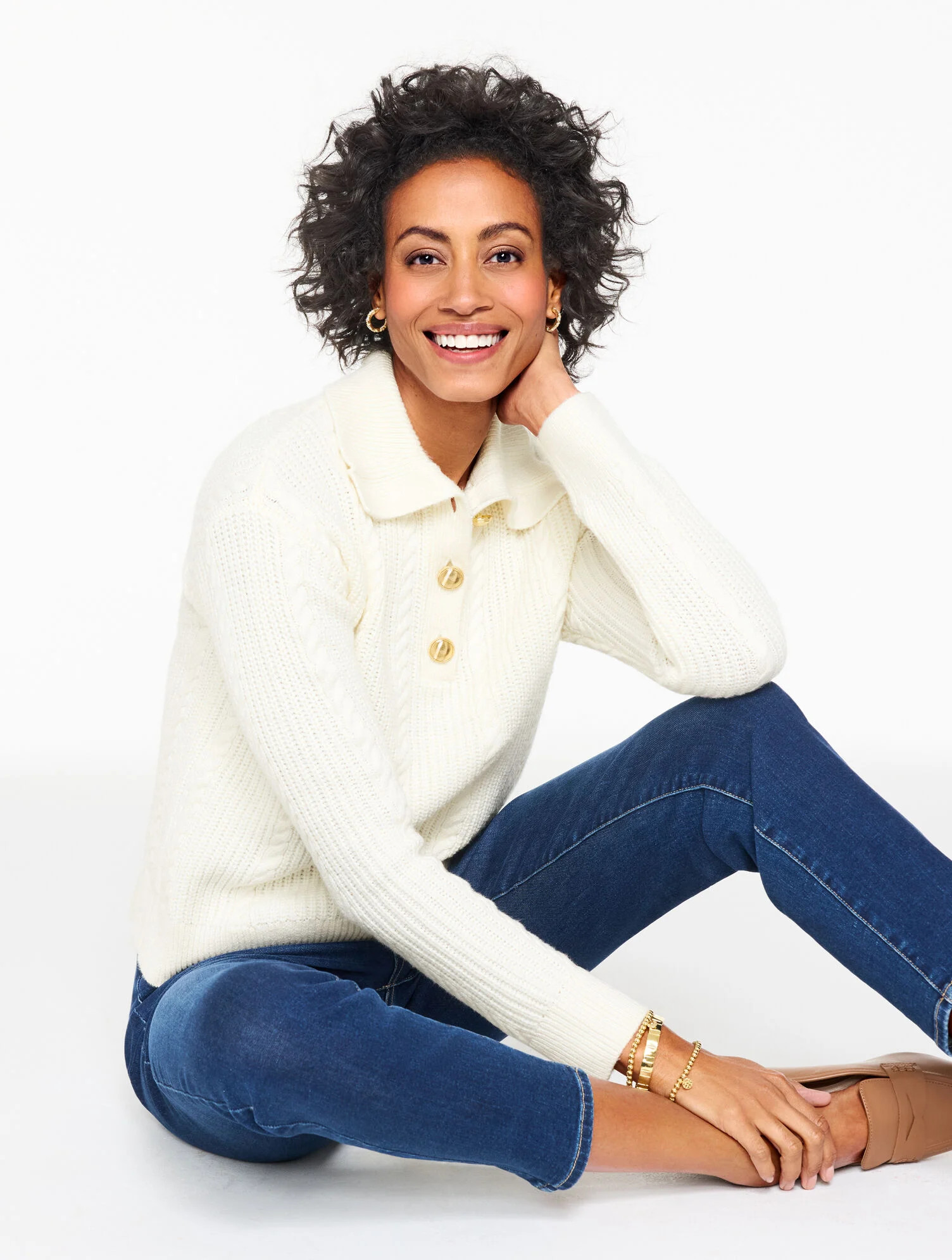 Johnny Collar Pullover | Talbots