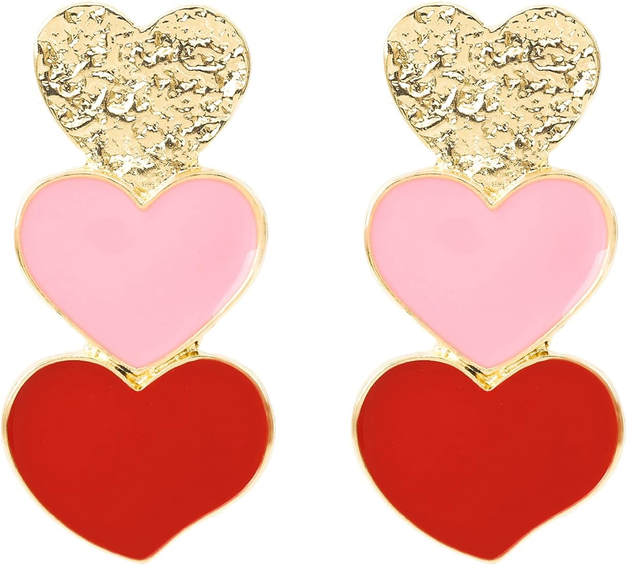 Rave Envy Heart Earrings for Women, Valentine Earrings for Women - Fashionable Statement Earrings... | Amazon (US)