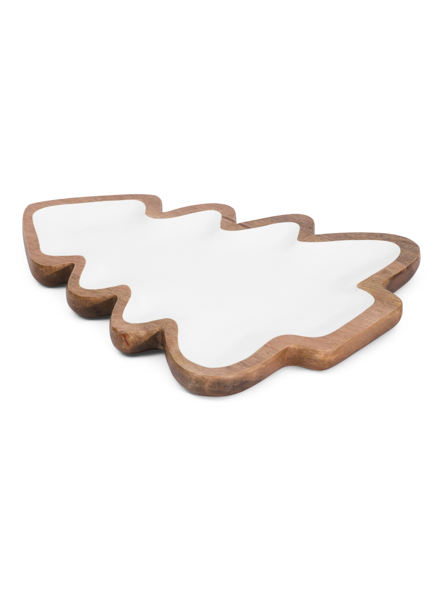 Wood And Enamel Christmas Tree Tray | Entertaining | Marshalls | Marshalls