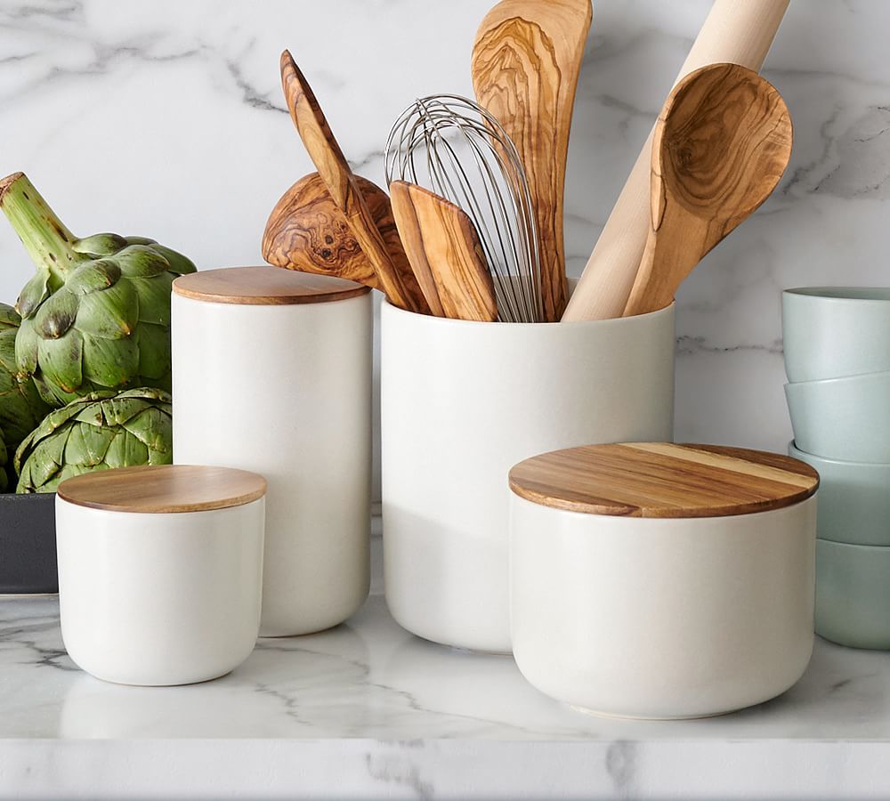 Mason Stoneware Canisters | Pottery Barn (US)