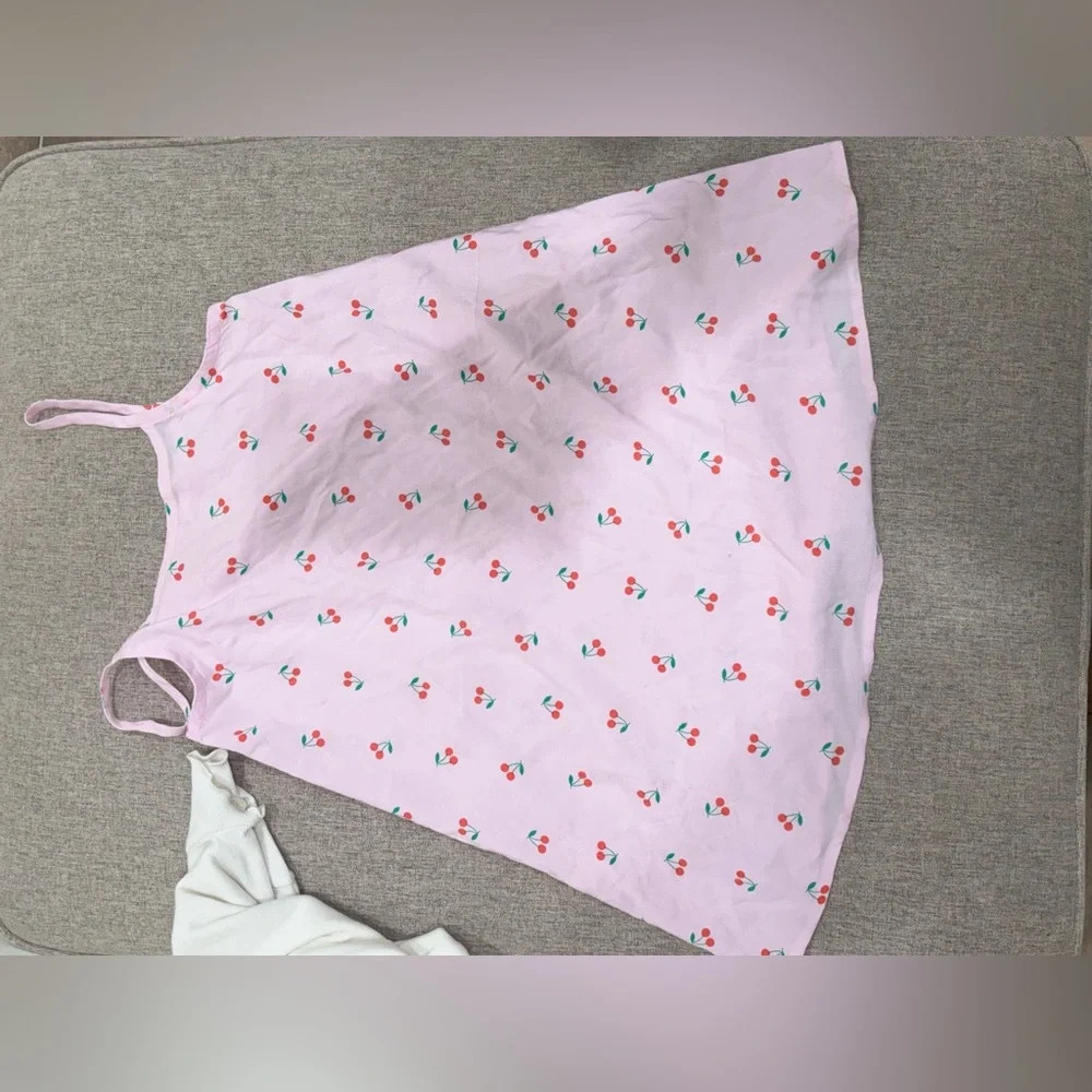 Cat & Jack Pink Cherry Print Kids Casual Dress | Poshmark