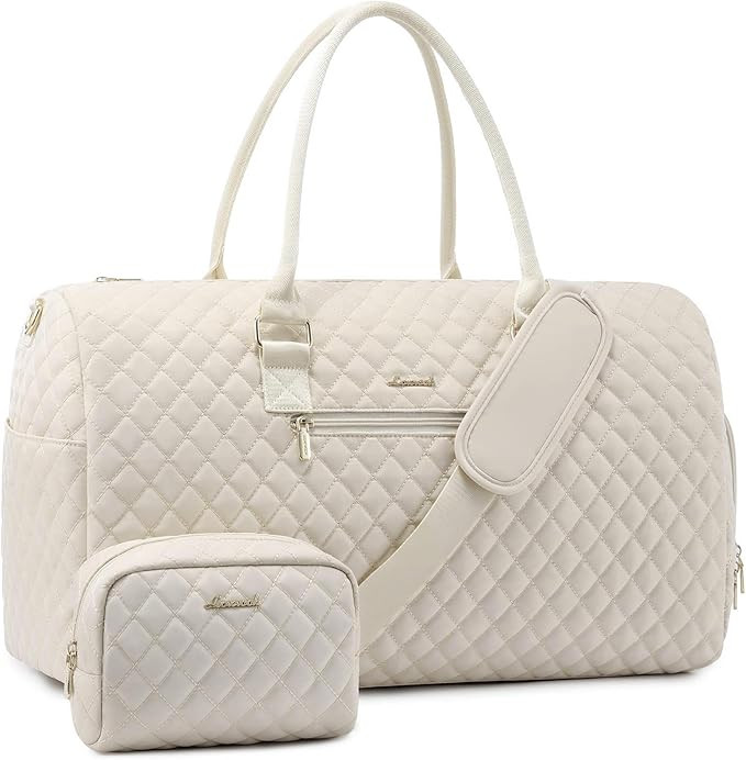 LOVEVOOK Travel Duffle Bag, Weekender Bag for Women with Toiletry Bag, Carry on Overnight Bag wit... | Amazon (US)