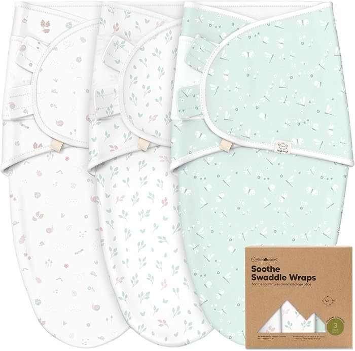 3-Pack Organic Baby Swaddle Sleep Sacks - Swaddles for Newborns, Infant 0-3 Months, Baby Girls, B... | Amazon (US)
