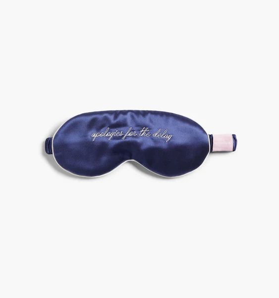 "Apologies for the Delay" Silk Eye Mask | Hill House Home