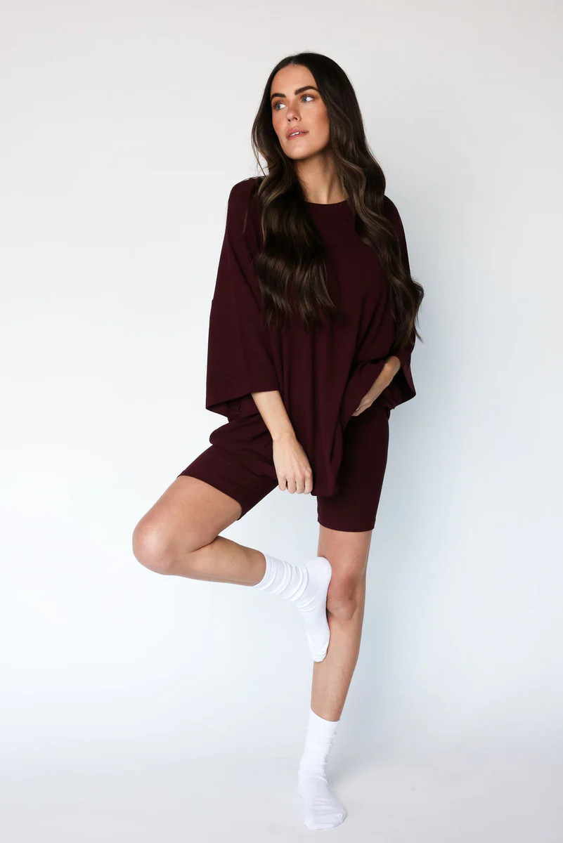 All Weekend Long Set Plum | The Foxy Kind