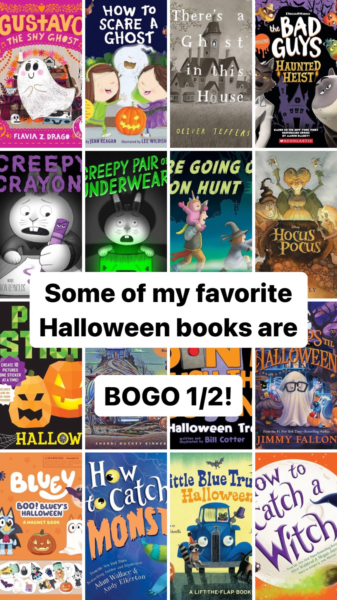Kids Halloween books are BOGO 1/2!!

Amazon sale

#LTKSeasonal #LTKFallSale #LTKSaleAlert